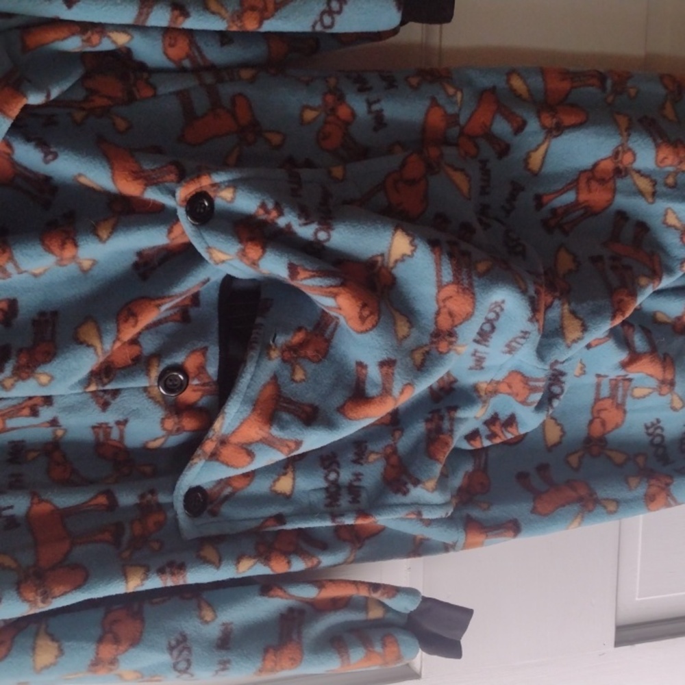 Lazy One "Don't Moose With Me" Footy Pajamas - image 3